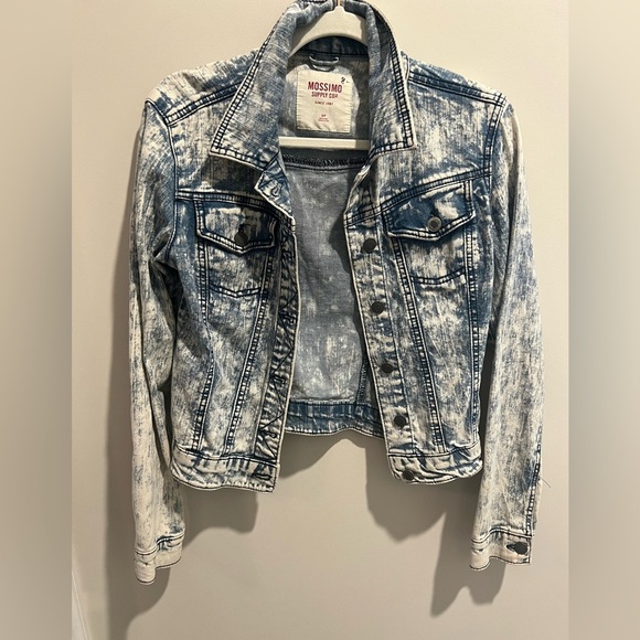 Mossimo Acid Wash Denim Jean Jacket - Picture 1 of 8